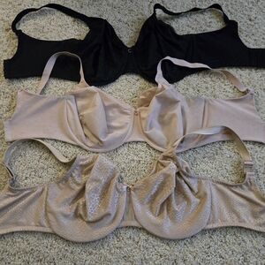 Chantelle Women's Bra Set - Black, Beige, and Cream